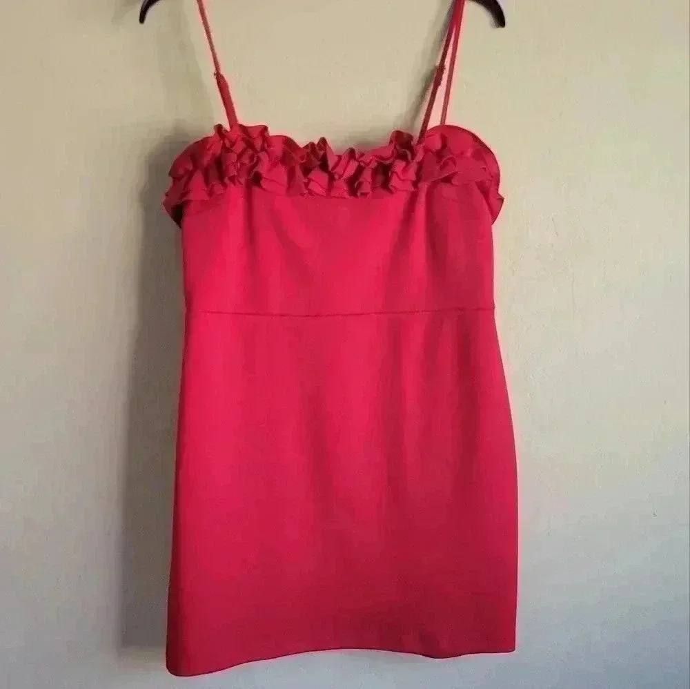 Forever 21 ruffle top mini dress sleeveless size large - Picture 8 of 8